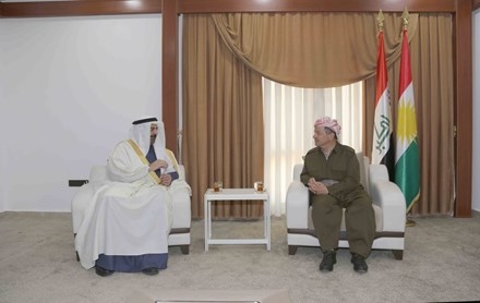 Serok Barzanî pêşwaziya Şêxê Hoza Şemer kir