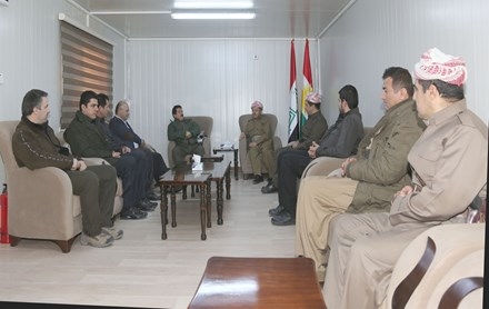 Serok Barzanî pêşwaziya şandekî bilinda Yekîtiya Nîştîmaniya Kurdistanê kir