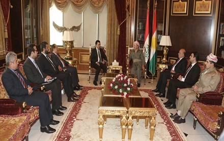 Serok Barzanî li gel Desteya Serokayetiya Parlemena Kurdistanê civiya