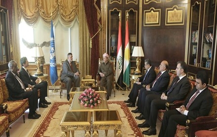 Serok Barzanî pêşwaziya Nûnerê Taybetiyê Sekreterê Giştî yê Neteweyên Yekgirtî kir