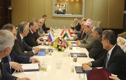 Serok Barzanî li gel Nûnerê Taybetî yê Serokê Rûsya û şanda li gel civiya