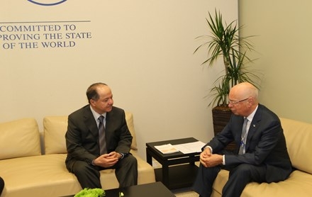 Serok Barzanî û Serokê Korbenda Aboriya Cîhanî civiyan