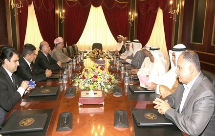 Serok Barzanî pêşwaziya şandekî medyakarên Kuweytê kir