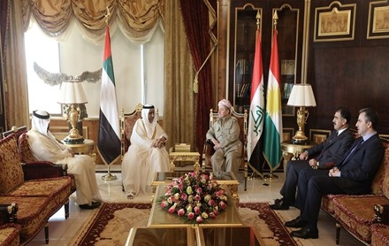 Serok Barzanî pêşwaziya Balyozê nû yê Îmarat li Iraqê kir