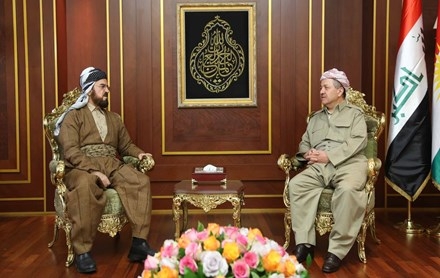 Serok Barzanî pêşwaziya Emîndarê Giştî yê Yekîtiya Cîhanî ya Zanayên Misilman kir