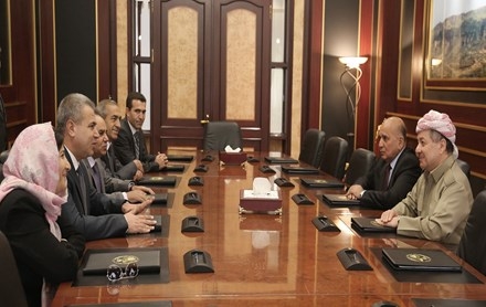 Serok Barzanî li gel Serokayetiya Encûmena Nîştîmaniya Kurd li Sûriye civiya 