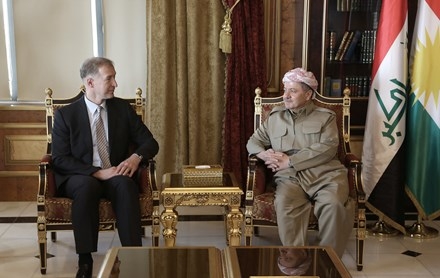 Serok Barzanî pêşwaziya Konsolê Giştiyê nû yê Almanya li Hewlêrê kir