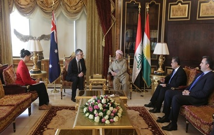 Serok Barzanî pêşwaziya Balyozê nê yê Awustralya li Iraqê kir