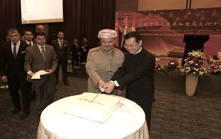 Serok Barzanî beşdarî li rêwresma roja nîştîmaniya Çînê kir