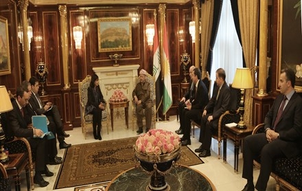 Serok Barzanî pêşwaziya Seroka Bajarvaniya Parîsê kir