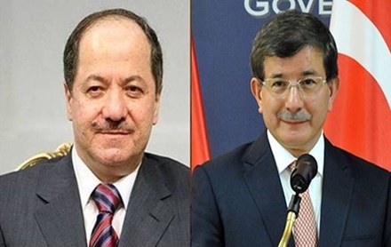 Serok Wezîrê Tirkiye pîrozbahiyê li Serok Barzanî kir