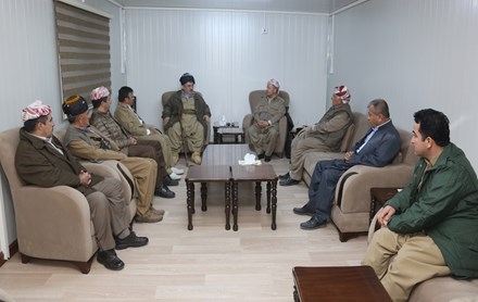 Serok Barzanî pêşwaziya Serpereştiyarê Mîhwerê Kerkûkê kir