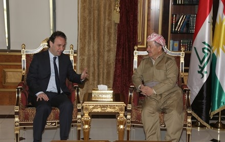 Serok Barzanî pêşwaziya şanda Hevpeymaniya Nîştîmaniya Sûriye kir