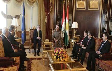 Serok Barzanî pêşwaziya Cîgirê Serokê Parlemena Ewrupa kir