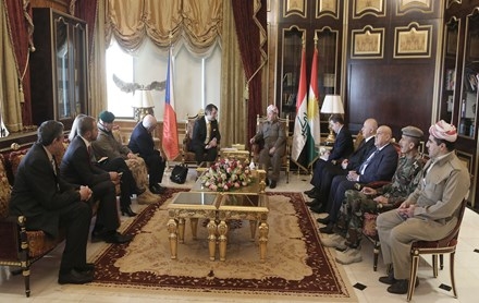 Serok Barzanî pêşwaziya şandekî Wezareta Bergiriya Komara Çek kir