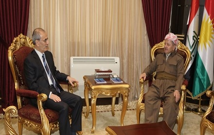 Serok Barzanî pêşwaziya Parêzgerê Kerkûkê kir