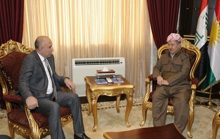 Serok Barzanî pêşwaziya Parêzgerê Nînowa kir