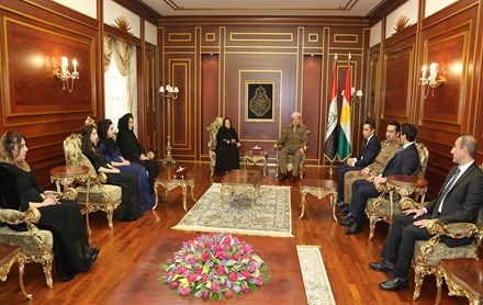 Serok Barzanî pêşwaziya malbata şehîd Ferîdûn Ciwanroyî kir