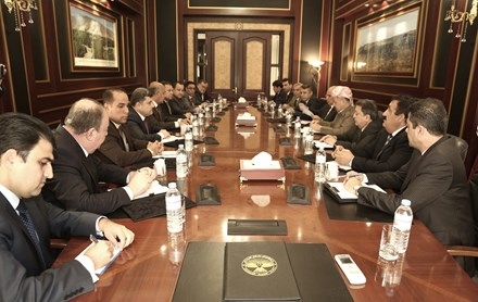 Serok Barzanî li gel Encûmena Dadwerî û Desteya Destpakî û Dîwana Çavdêriya Darayî civiya