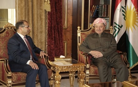 Serok Barzanî pêşwaziya Serokê Encûmena Nûnerên Iraqê kir