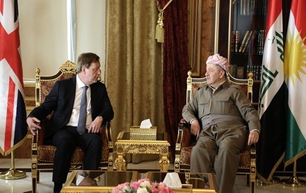 Serok Barzanî pêşwaziya Balyozê Brîtanya li Iraqê kir