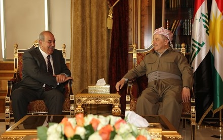 Serok Barzanî pêşwaziya Serokê Îtîlafa Niştîmaniya Iraqê kir