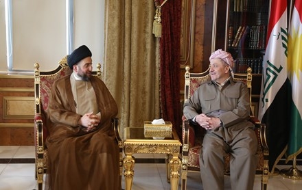 Serok Barzanî pêşwaziya Serokê Encûmena Bilinda Îslamî li Iraqê kir