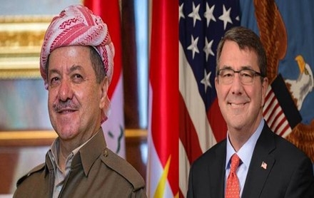 Li peywendiyekî telefonî da Serok Barzanî û Wezîrê Bergiriyê Amerîka rewşa meydaniya bereyên şer û hevkarîkirina Pêşmerge nirxandin