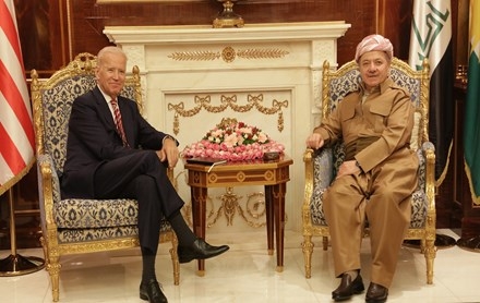 Serok Barzanî pêşwaziya Cîgirê Serokê Wîlayetên Yekgirtiyê Amerîka kir