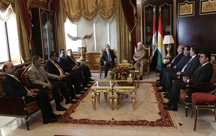 Serok Barzanî pêşwaziya Serokê Encûmena Nûnerên Iraqê kir