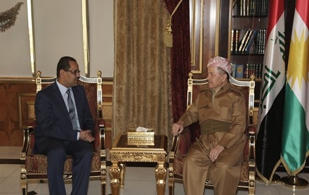 Serok Barzanî pêşwaziya Konsolê nû yê Şahnişîna Urdinê kir