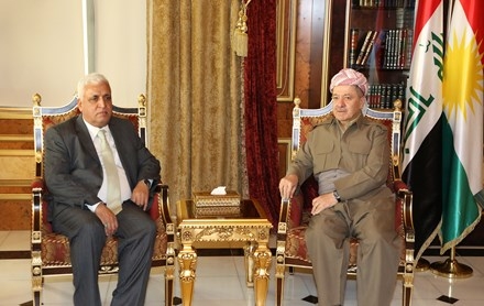 Serok Barzanî pêşwaziya şandekî hevbeşa Iraqî û Amerîkî kir