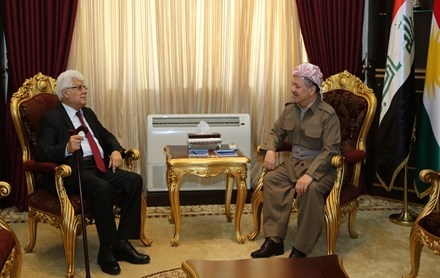 Serok Barzanî pêşwaziya bîrmendê Iraqî Hesen Elewî kir