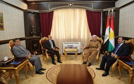 Serok Barzanî li gel Desteya Serokayetiya Partiya Zehmetkêşên Kurdistanê civiya