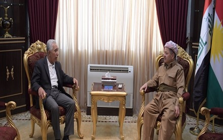 Serok Barzanî pêşwaziya Siyasetmedar û Nivîskarê Bakûr Mehdî Zana kir