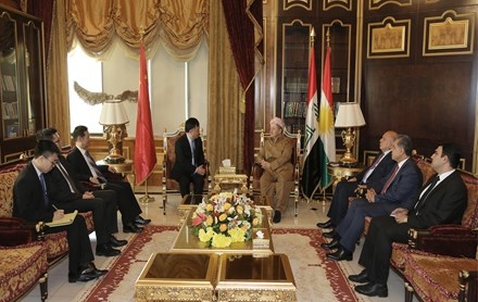 Serok Barzanî pêşwaziya Balyozê Komara Çîn a Millî li Iraqê kir