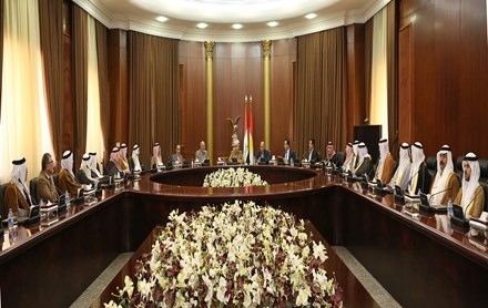 Serok Barzanî li gel kesayetî û Serok Hozên Sunneyên parêzgeha Nînowa civiya