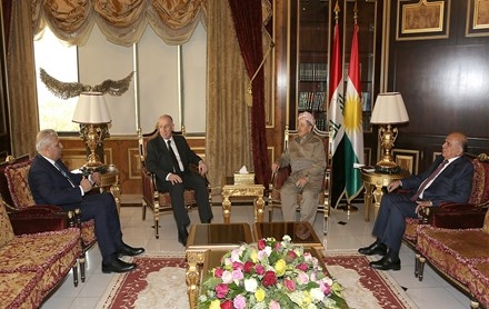 Serok Barzanî pêşwaziya Serokê Kutleya Mutehîdun li Parlemena Iraqê kir