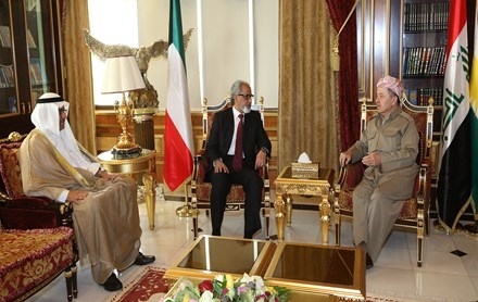 Serok Barzanî pêşwaziya Balyozê Kuweyt li Iraqê kir