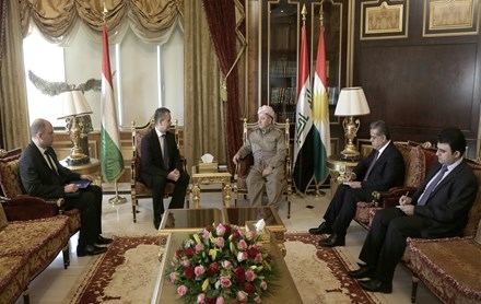 Serok Barzanî pêşwaziya Balyozê nû yê Macarîstan li Iraqê kir