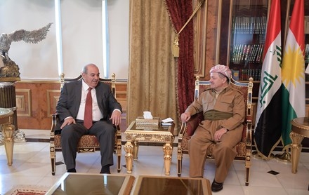 Serok Barzanî pêşwaziya Serokê Hevpeymaniya Niştîmaniya Iraqê kir