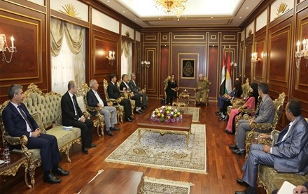 Serok Barzanî pêşwaziya Yekîtiya Nivîskarên Kurdistan – Sûriye kir