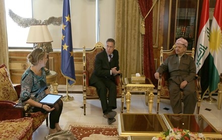 Serok Barzanî pêşwaziya Balyozê Yekîtiya Ewrupa li Iraqê kir