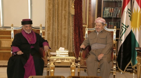 Serok Barzanî pêşwaziya Patrikê Dêra Rojhilatî ya Aşûrî kir