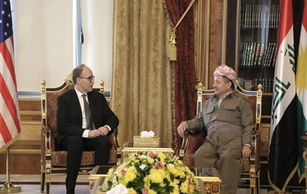 Serok Barzanî pêşwaziya Balyozê Amerîka li Iraqê kir