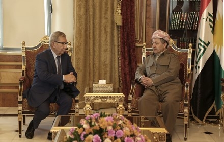 Serok Barzanî pêşwaziya şandeke Encûmena Pîrên Fransa kir