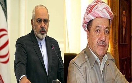 Wezîrê Derveyê Îranê serxweşiyê li Serok Barzanî kir