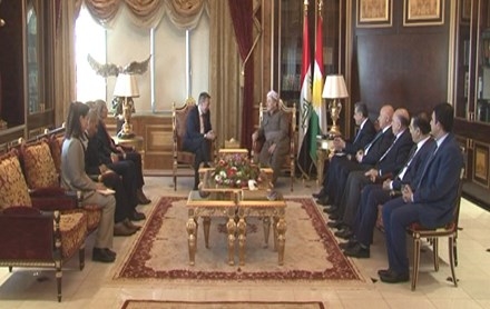 Serok Barzanî pêşwaziya Serokê Komîteya Navneteweyiya Xaça Sor kir