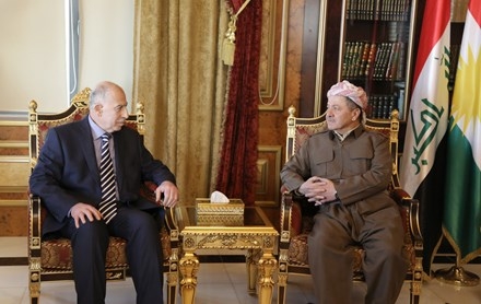 Serok Barzanî pêşwaziya Cîgirê Serok Komarê Iraqê kir