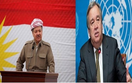 Sekreterê Giştî yê rêxistina NY bersîva Serok Barzanî dide